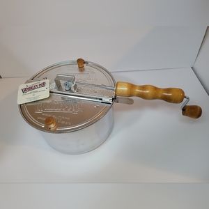 Whirley Pop Perfect Popcorn Maker Popper Hand Manual Crank Stovetop Open Box